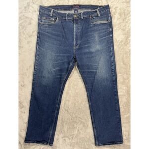 Grand River Jeans Mens 42x30 Blue Stretch High Rise Traditional Fit Straight Leg